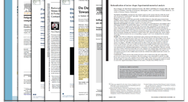 Screenshots of the PDF articles