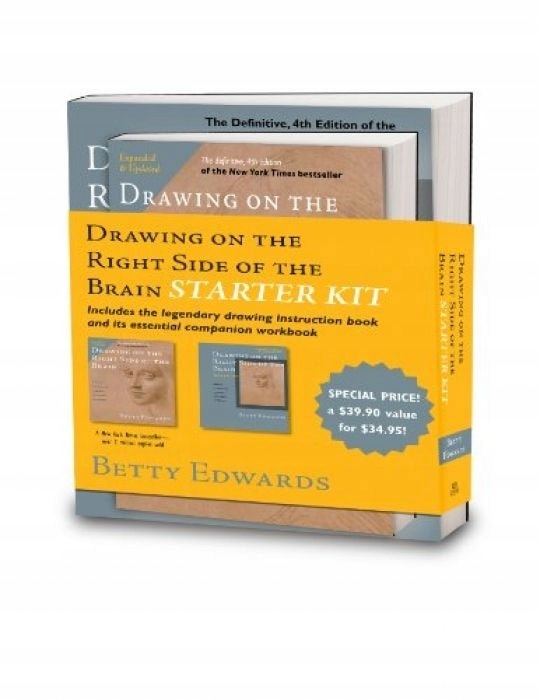 Drawing On The Right Side of The Brain Starter Pack Books by Betty Edwards